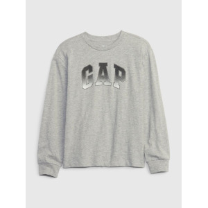 Детская футболка с логотипом Gap, серый