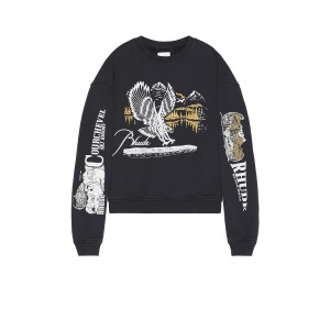 Свитер мужской Pennant Flag Crewneck Rhude, цвет Vintage Black