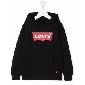 Levi's Kids худи оверсайз с логотипом, черный