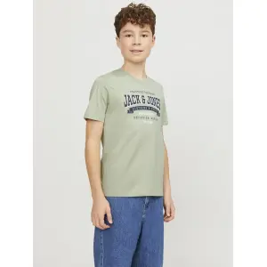 Рубашка с круглым вырезом для подростков Jack & Jones "JJELOGO TEE SS NECK 2 COL AW23 NOOS JNR" Jack & Jones Junior, цвет Desert Sage