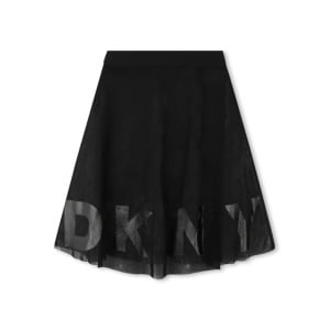 Dkny Kids юбка из тюля с логотипом, черный