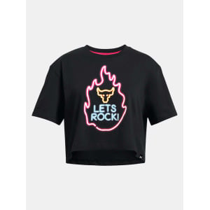 Футболка Under Armour Pjt Rck Girls Campus Crop T, черный