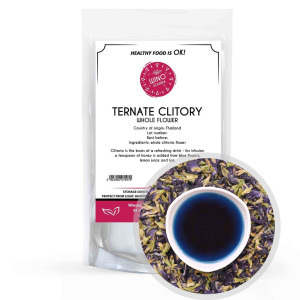 Синий чай Clitoria Flower Ternate - 100 г Съедобные цветы Winoszarnia