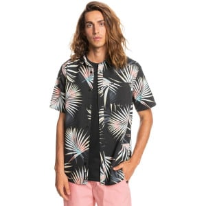 Рубашка с коротким рукавом Quiksilver Pop Tropic, черный