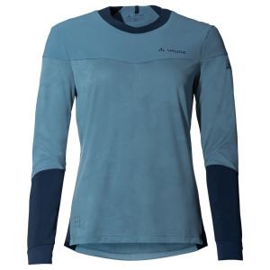 Велосипедный трикотаж Vaude Women's Moab L/S Pro Shirt, цвет Blue Gray