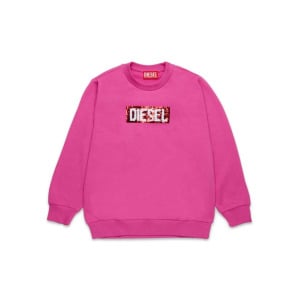 Diesel Kids толстовка с пайетками, розовый