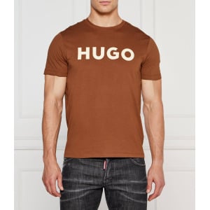 Футболка HUGO Dulivio Regular Fit, коричневый