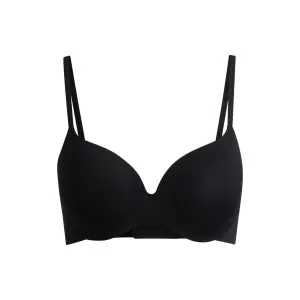 Бюстгальтер BOSS на косточках "UNDERWIRE BRA L.CUT" с изящным логотипом, черный