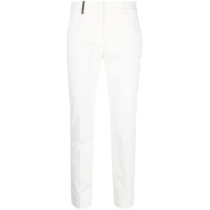 Peserico high-waist tailored trousers, белый