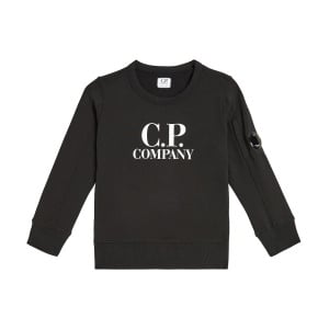 Толстовка из хлопкового флиса с диагональю C.P. Company, черный