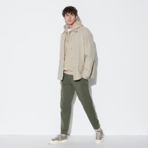 Брюки-джоггеры UNIQLO Ultra Stretch Dry EX удлиненные, оливковый