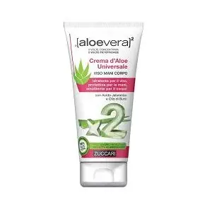 Zuccari Aloevera2 Универсальный крем с алоэ для лица, тела, рук, 75 мл, увлажняющий и успокаивающий