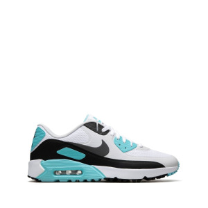 Кроссовки Nike Air Max 90, белый/черный/голубой