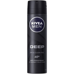 Мужской дезодорант Deep Dry & Clean Feel 48 часов, 150 мл Nivea