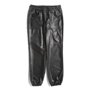 Джоггеры из искусственной кожи для больших девочек Blank Nyc, цвет Black Leather