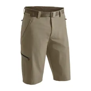 Maier Sports Bermudas "Nil Bermuda", короткие мужские походные брюки, современные уличные бермуды, треккинговые брюки, бежевый