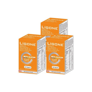 Бета-глюкан Ligone, 3 упаковки по 60 капсул