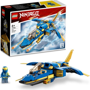 Пластиковый конструктор Ninjago jay's lightning jet evo 71784 креативный конструктор с самолетом ниндзя и минифигуркой джея для детей от 7 лет и старше (146 деталей) Lego