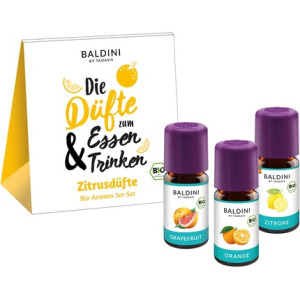 Парфюмерный набор для мужчин Baldini Aroma Citrus Fragrances 5 Ml Set Of 3: The Fragrances For Eating & Drinking 5 Ml 3er