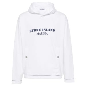 Худи с логотипом Stone Island, белый