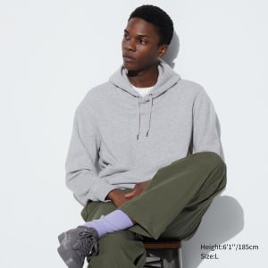 Толстовка Uniqlo Sweat с длинными рукавами, серый