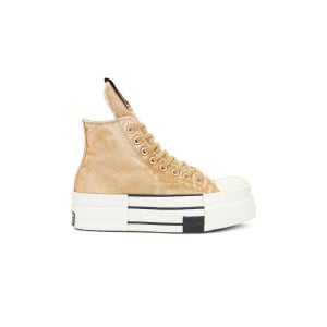 Высокие кроссовки DBL Drkstar из коллаборации с Converse Drkshdw By Rick Owens, цвет Overdyed Blonde