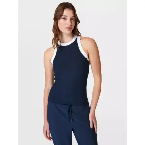 Топ Sweaty Betty Harper Racer Tank, цвет navy/blue