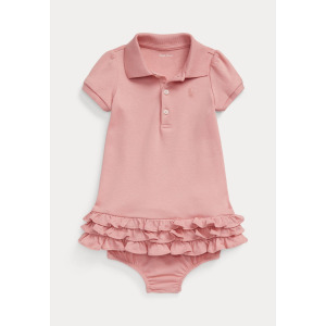 Платье из джерси SOFT COTTON POLO DRESS BLOOMER SET Ralph Lauren, розовый