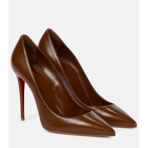 Кожаные туфли Kate 100 Christian Louboutin, коричневый