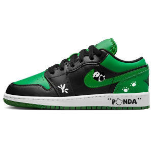 Баскетбольные кроссовки Air 1 Vintage Men Low-Top Black/White/Green Jordan