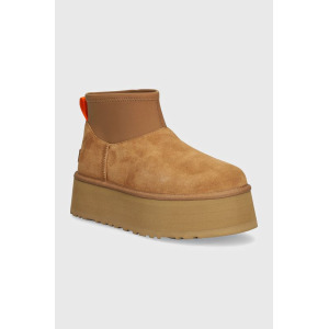 Классические замшевые зимние ботинки Mini Dipper Ugg, коричневый