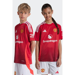 Детская домашняя майка manchester united 24/25 Adidas, красный