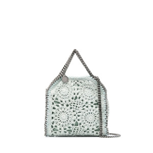 Stella McCartney сумка-тоут Falabella в технике кроше, синий