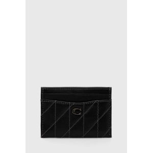 Кожаный футляр для карточек Essential Card Case Coach, черный