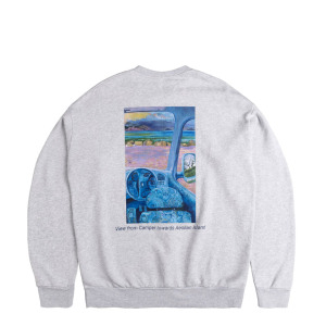 Рубашка Anchor Embroidery Back Print Sweatshirt Jw Anderson, серый