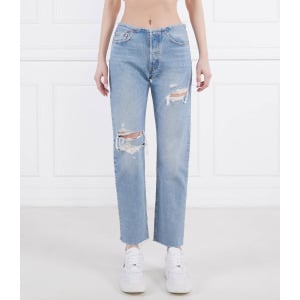 Джинсы Levi's 501 MINI WAIST Straight fit, небесно-голубой