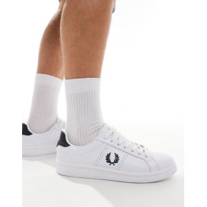 Белые кожаные кроссовки Fred Perry B721