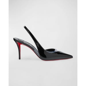 Туфли Posticha из ПВХ с красной подошвой и пяткой на пятке Christian Louboutin, цвет Black