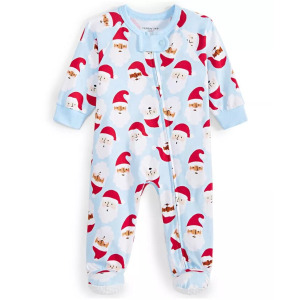 Хлопковая пижама Baby Santa Toss Family Pajamas, синий