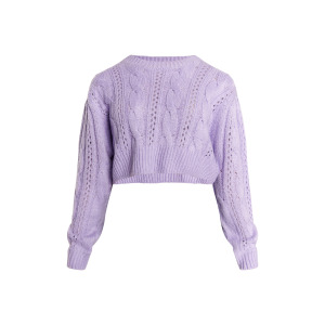 Толстовка myMo Strick Cropped Pullover, фиолетовый