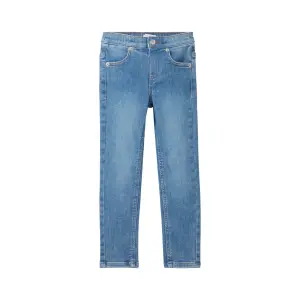 Джинсовые леггинсы TOM TAILOR, облегающий крой, цвет Used Mid Stone Blue Denim