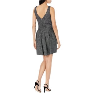 Платье Ted Baker Glitzia Metallic Skater Dress, черный