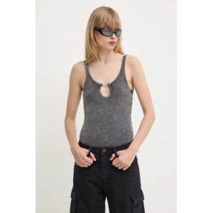 Боди UFBY-D-OVAL-COTTON-RIB-BODYSUIT Diesel, серый