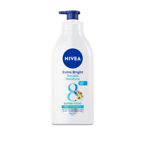 Nivea Лосьон для тела Extra Bright Double Moisture 550 мл. โลชั่น บำรุงผิว,  Blue