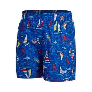 Шорты для плавания Speedo BOYS PRINTED 11 WATERSHORT, синий