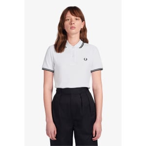 Рубашка-Поло с контрастной отделкой Fred Perry, белый