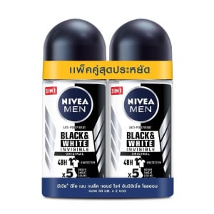 Nivea Men Roll On Black White, 50 мл, двойная упаковка,  Black