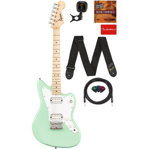 Электрогитара Fender Squier 3/4-Size Kids Mini Jazzmaster HH - Surf Green w/ Cable