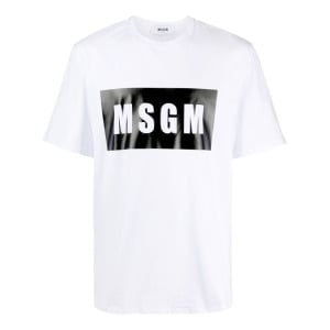 MSGM футболка с логотипом, белый