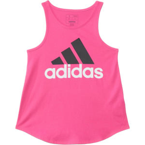 Майка Adidas Curve Hem Tank(Big Kid), цвет Dark Pink